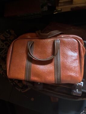 Vintage Vinyl Train Case